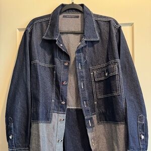 Handpicked - Italian Luxury Denim Designer Shirt Jacket Large Limited Edition